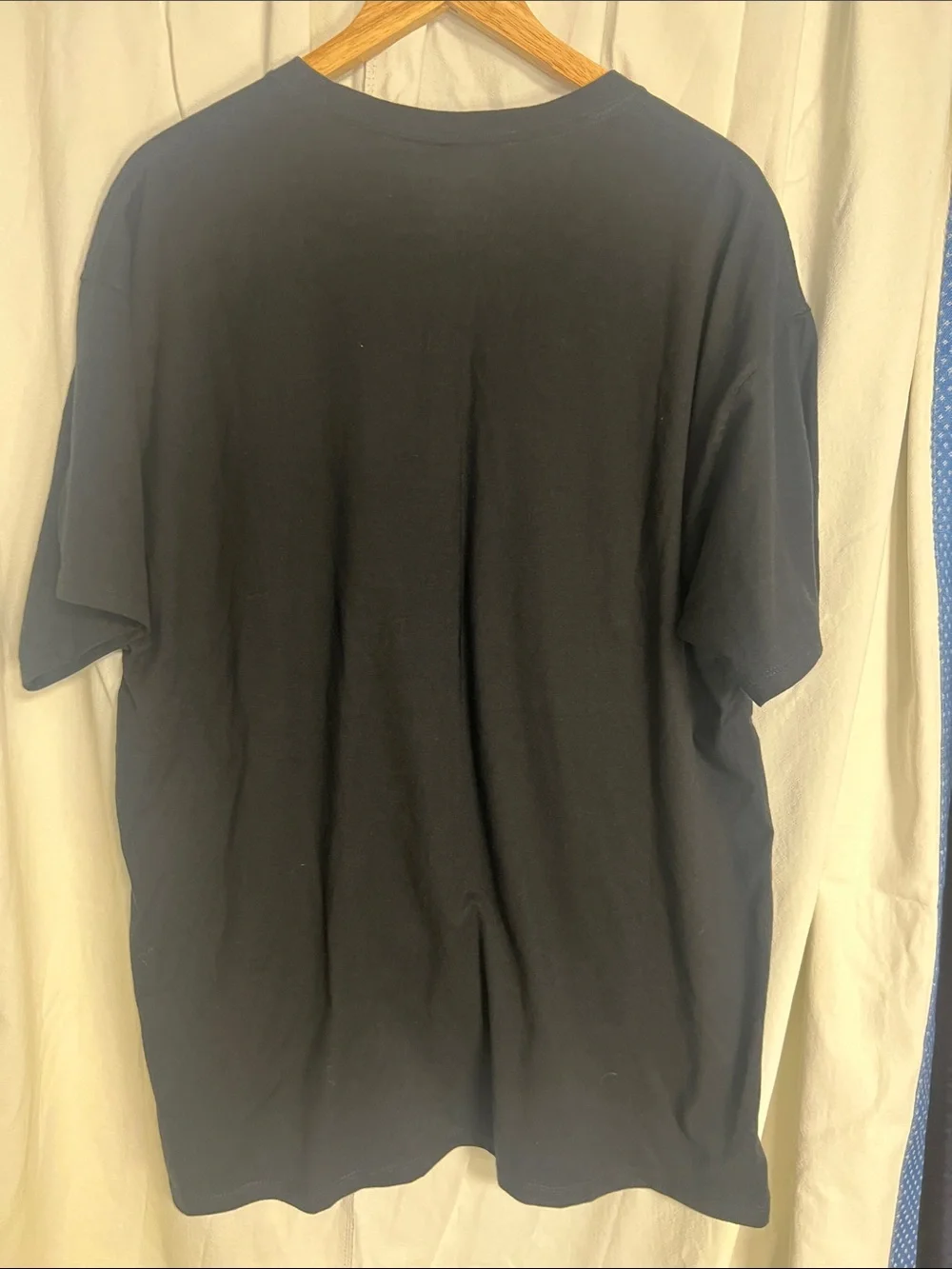 Champion XL Black Short Sleeve Tee with Red Track Graphic and White Text - Picture 6 of 6
